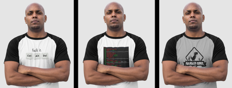 Loja COBOL Dicas - Camisetas Raglan