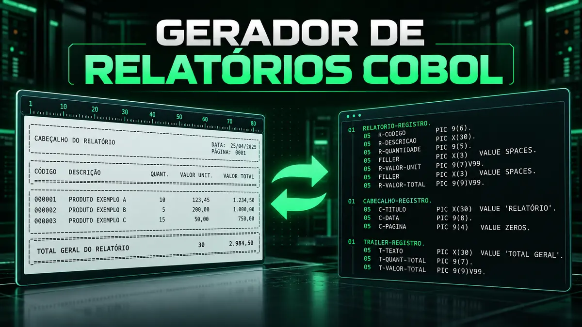 Gerador de Relatórios COBOL